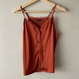 Delicate Rust Lace Cami